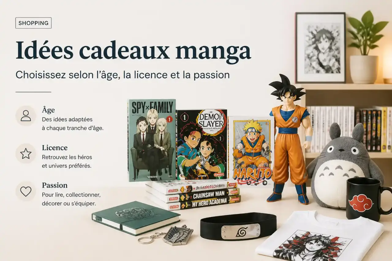 Idées cadeaux manga : choisissez selon l’âge, la licence et la passion