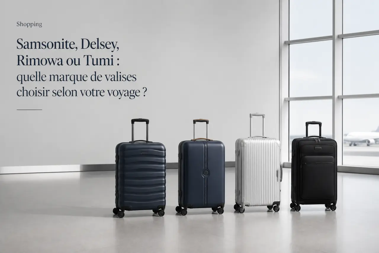 Samsonite, Delsey, Rimowa ou Tumi : quelle marque de valises choisir selon votre voyage ?