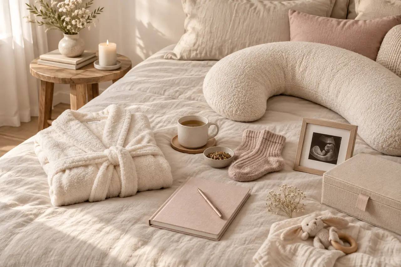 Quel cadeau offrir à une future maman ? Confort, bien-être et souvenirs après la naissance