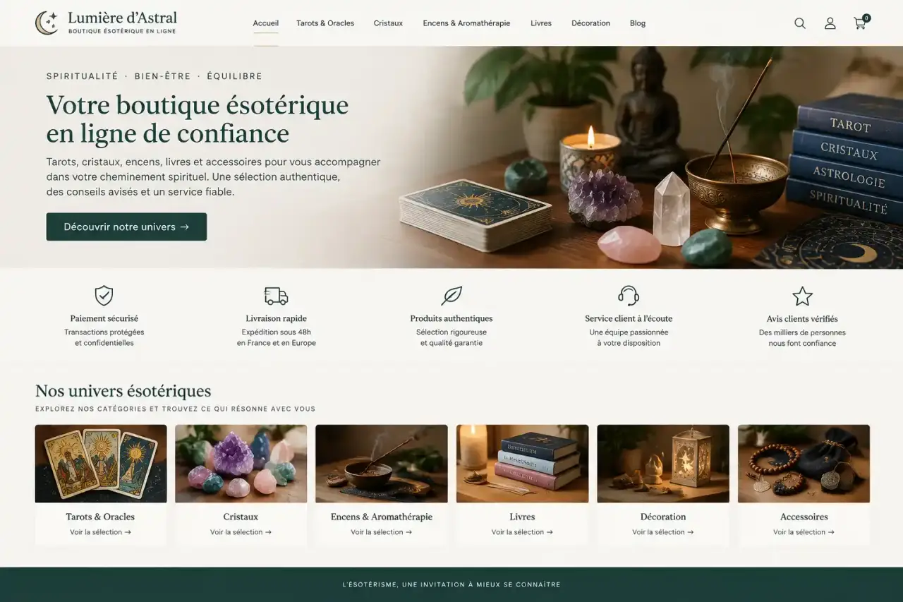 Une boutique ésotérique en ligne fiable se reconnaît à son offre et à ses services