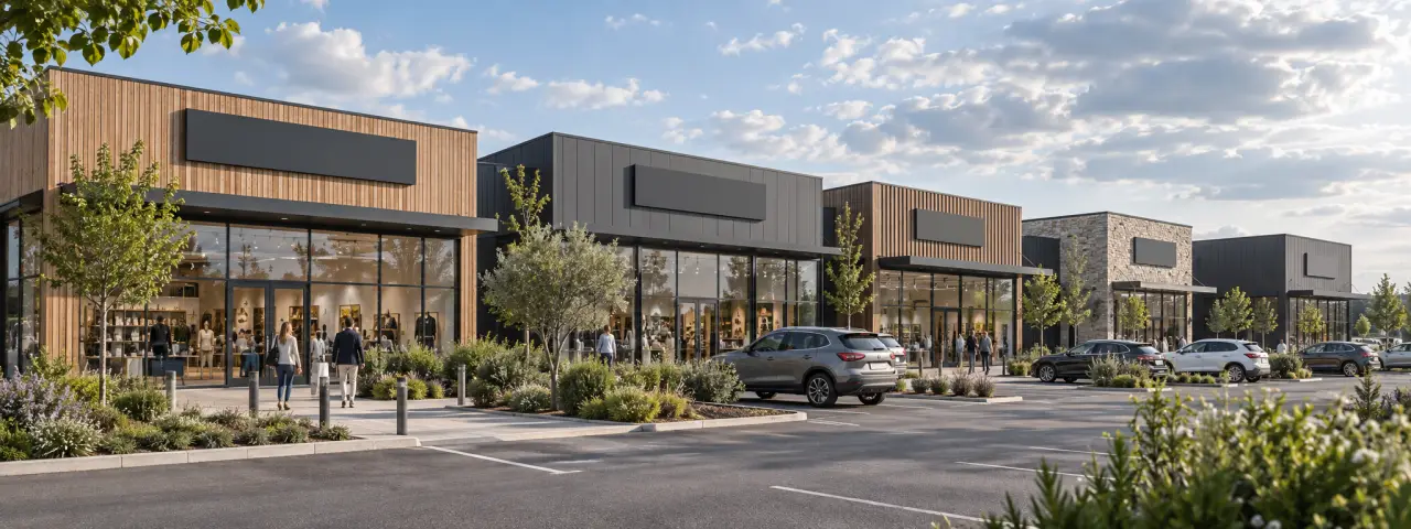 Retail park : 5 unités, 3 000 m² et les critères qui font sa valeur